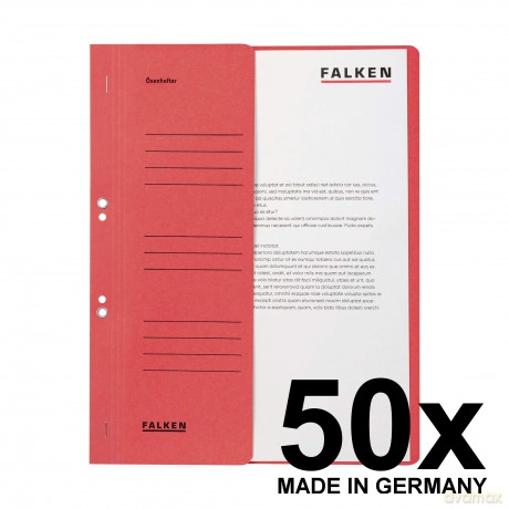 50 FALKEN senhefter rot DIN A4