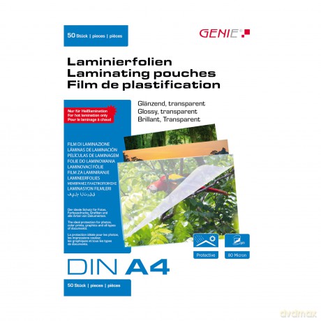 50 GENIE Laminierfolien glnzend fźr A4
