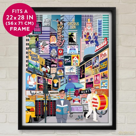 50 MustSee Musicals Bucket List 1000Piece Puzzle [KSIĄŻKA]