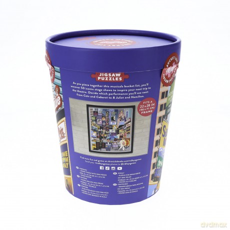 50 MustSee Musicals Bucket List 1000Piece Puzzle [KSIĄŻKA]