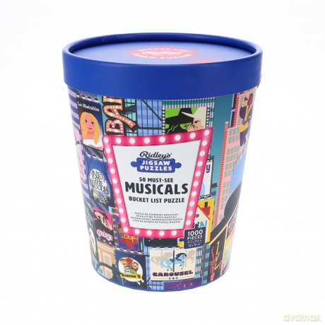 50 MustSee Musicals Bucket List 1000Piece Puzzle [KSIĄŻKA]