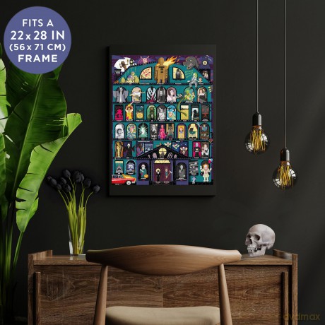 50 MustWatch Scary Movies Bucket List 1000piece Puzzle [KSIĄŻKA]