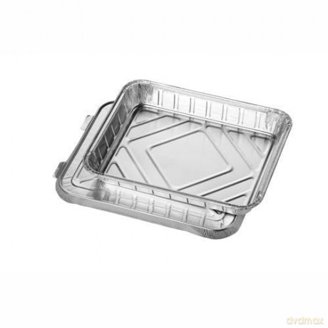 50 PAPSTAR Aluschalen mit Deckel 930 m