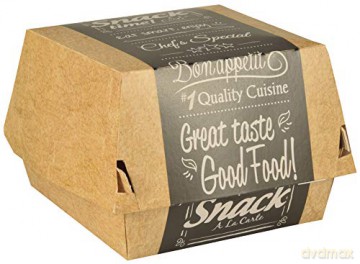 50 PAPSTAR Burger-Boxen Good Food Pappe