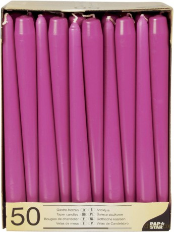 Papstar: 50 PAPSTAR Kerzen fuchsia