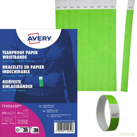 Avery Zweckform: 500 AVERY Zweckform Eintrittsbnder grźn