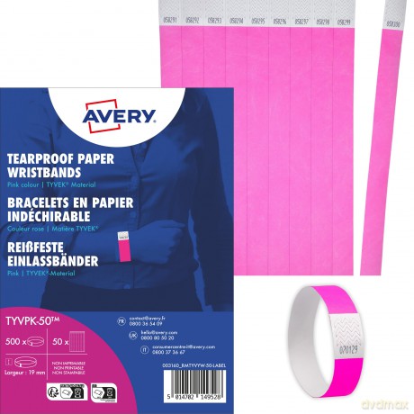 Avery Zweckform: 500 AVERY Zweckform Eintrittsbnder pink
