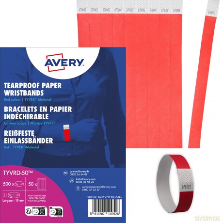 Avery Zweckform: 500 AVERY Zweckform Eintrittsbnder rot
