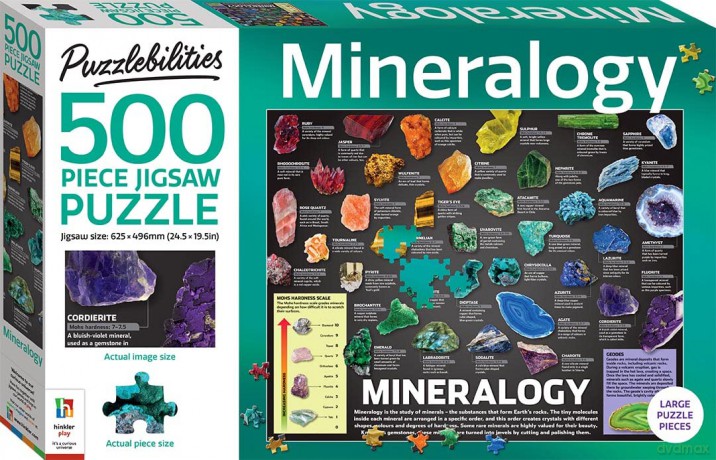 500 Piece Jigsaw Mineralogy [KSIĄŻKA]