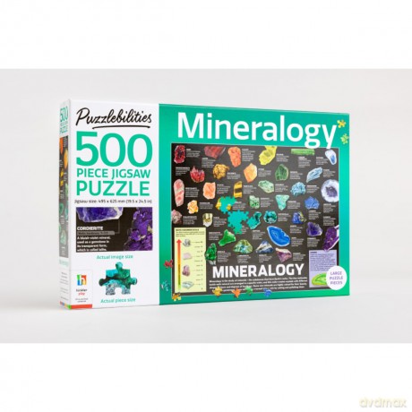 500 Piece Jigsaw Mineralogy [KSIĄŻKA]