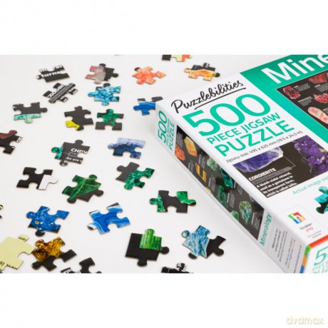 500 Piece Jigsaw Mineralogy [KSIĄŻKA]