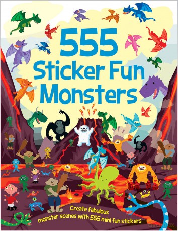 555 Sticker Fun Monsters [KSIĄŻKA]