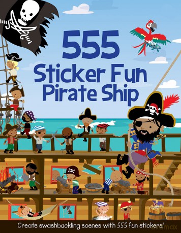 555 Sticker Fun Pirate Ship Activity Book [KSIĄŻKA]