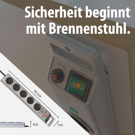 5fach Steckdosenl. Super-Solid