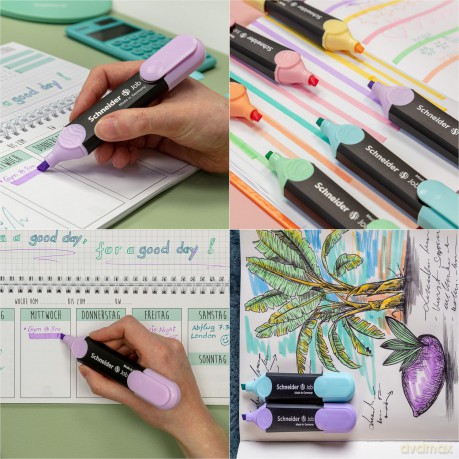 Schneider: 6 + 2 GRATIS: Schneider Job Textmarker f
