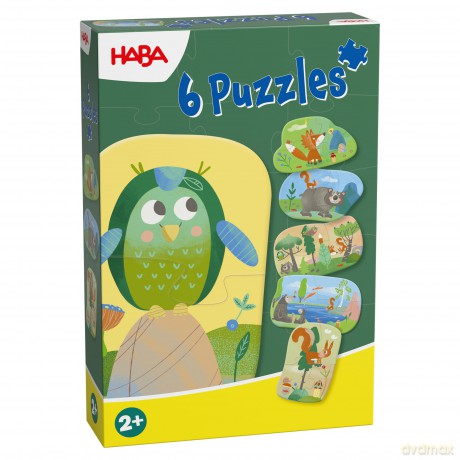 6 erste Puzzles - Waldtiere