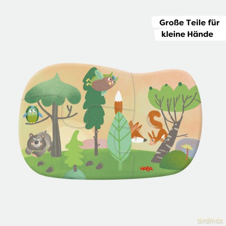 6 erste Puzzles - Waldtiere