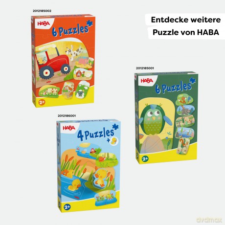 6 erste Puzzles - Waldtiere