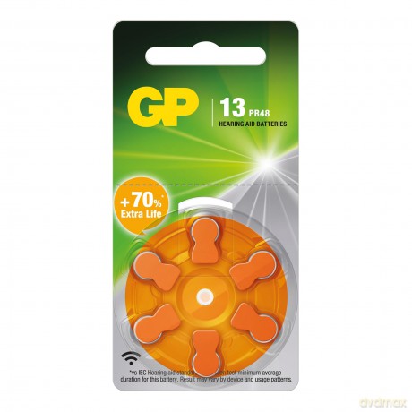 Gp: 6 GP Knopfzellen ZA13 1,45 V