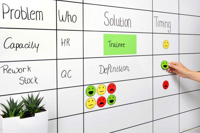 6 Legamaster Agile Smiley gemischt Magne