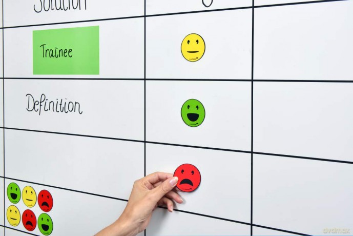 6 Legamaster Agile Smiley gemischt Magne