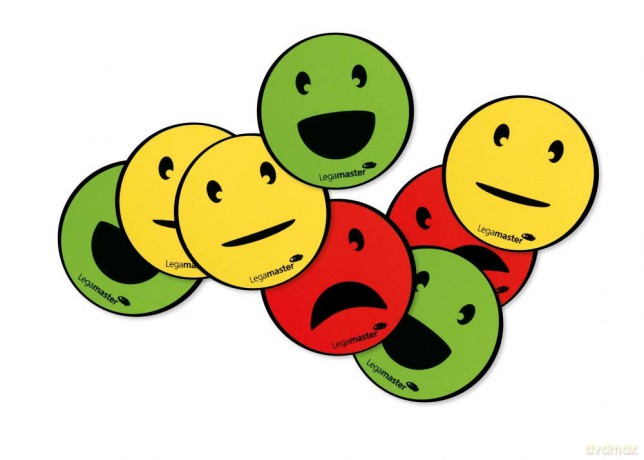 6 Legamaster Agile Smiley gemischt Magne