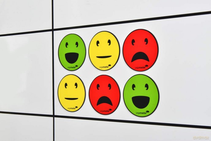 6 Legamaster Agile Smiley gemischt Magne