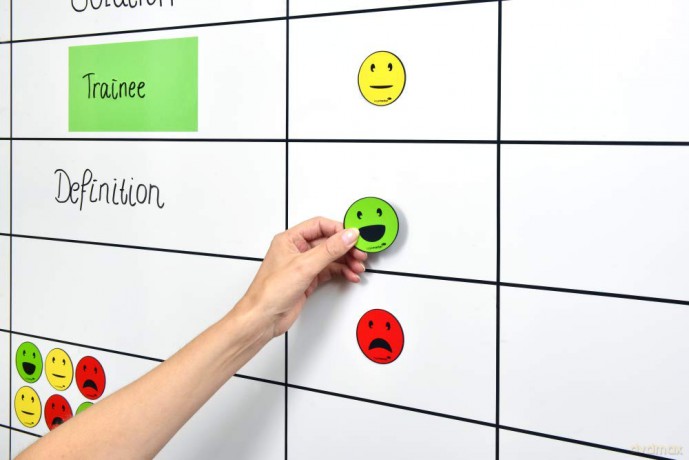 6 Legamaster Agile Smiley gemischt Magne