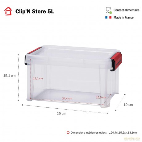 Paperflow: 6 PAPERFLOW CLIP`N STORE Aufbewahrungsbo