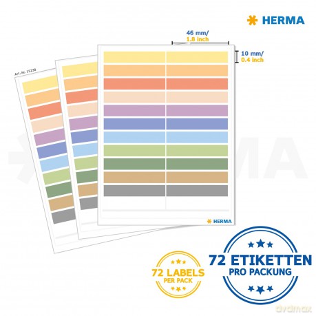 60 HERMA Aufkleber Stifteetiketten