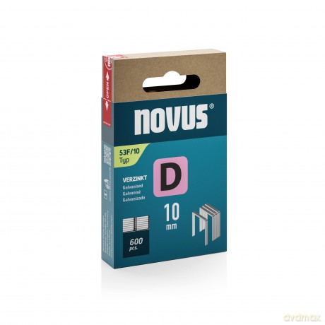 Novus: 600 novus Tackerklammern 53F Flachdraht