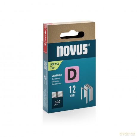 Novus: 600 novus Tackerklammern 53F Flachdraht