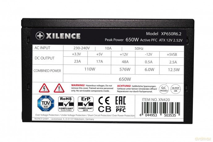 650W Xilence Performance XP650R6.2