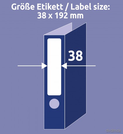 70 AVERY Zweckform Ordneretiketten LR476
