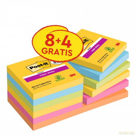 Post-Itâž: 8 + 4 GRATIS: Post-it Carnival Haftnoti