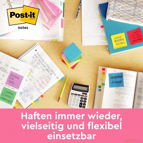 Post-Itâž: 8 + 4 GRATIS: Post-it Energetic Haftnot