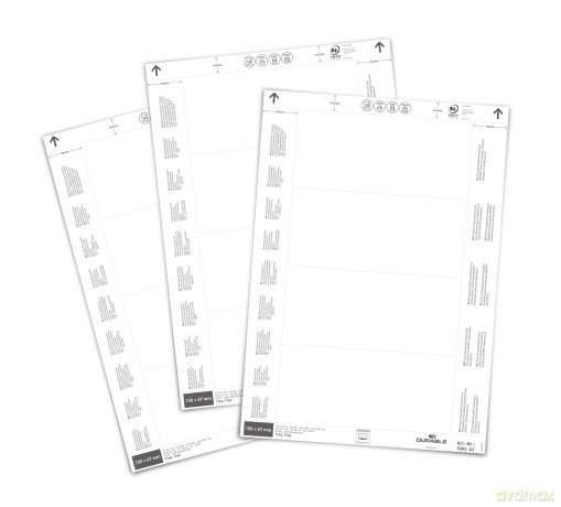 80 DURABLE Einsteckschilder fźr Kennzeic