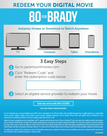 80 For Brady [Blu-Ray]