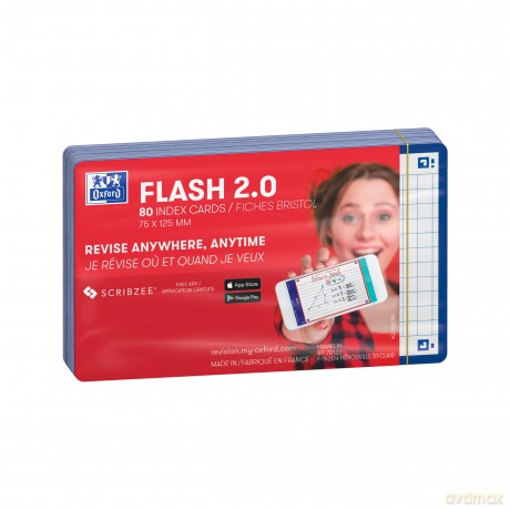 Oxford: 80 OXFORD Karteikarten FLASH 2.0 DIN A7