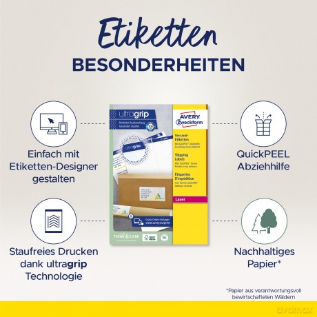 Avery Zweckform: 800 AVERY Zweckform Versandetiketten L71