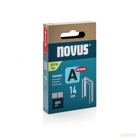 Novus: 800 novus Tackerklammern 53/14 Feindraht