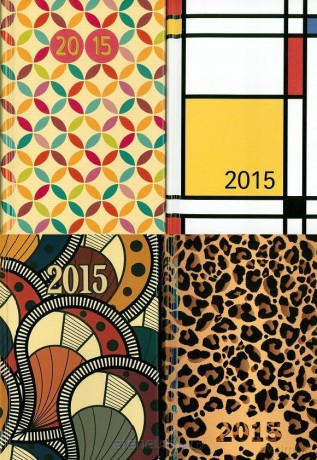 Terminarz 2015 B6 Dzienny laminowany MIX [KSIĄŻKA]