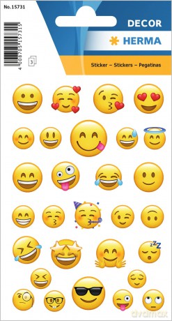 87 HERMA Aufkleber Smiley