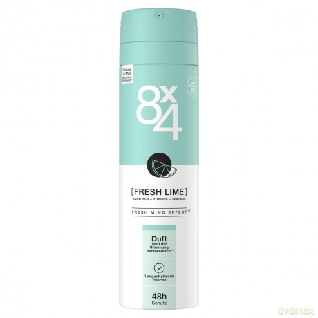 8x4 FRESH LIME Deo-Spray 150,0 ml