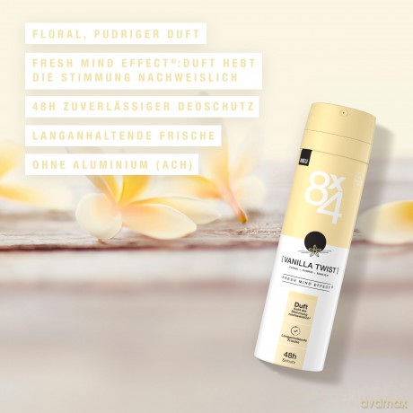 8x4 VANILLA TWIST Deo-Spray 150,0 ml