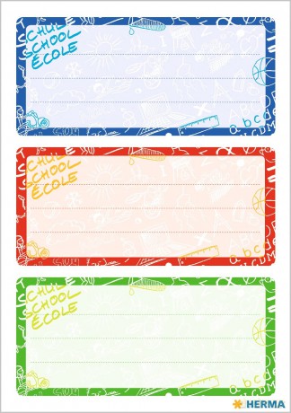 9 HERMA Schuletiketten 5562 Schoolydoo