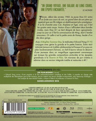 A Brighter Summer Day Vo Sous Titre Francais [Blu-Ray]