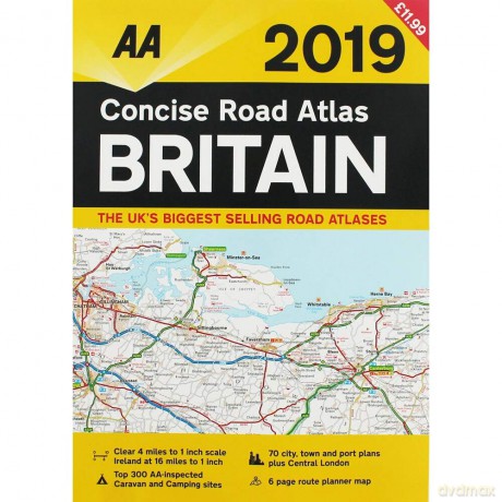 Aa Concise Road Atlas Britain 2019 [KSIĄŻKA]