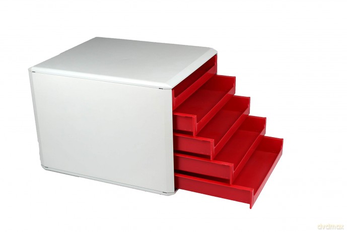 Keine Marke: Ablagebox rot