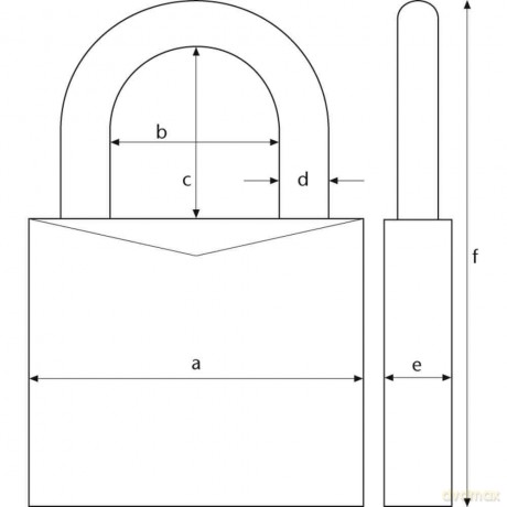 ABUS Vorhngeschloss ABUS 155/30